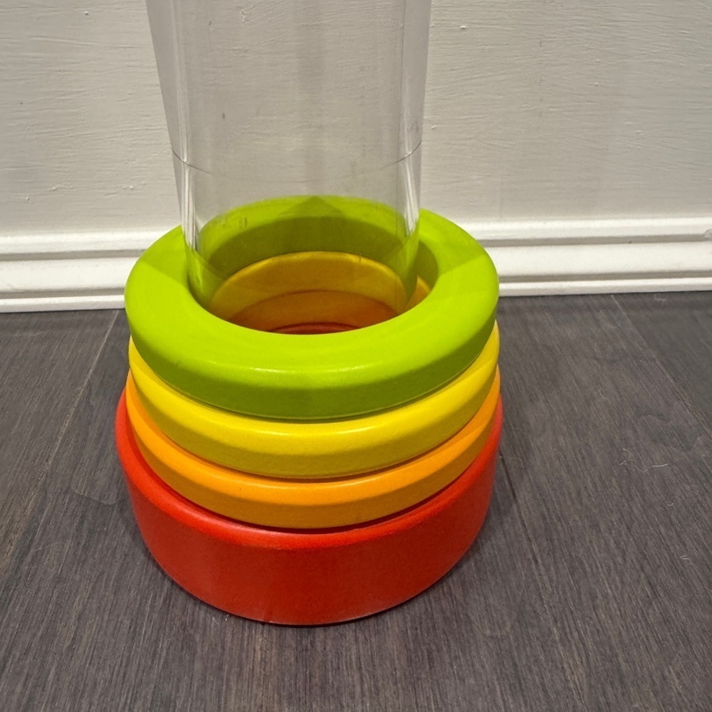 Infant Baby Toddler Colorful Stacking Ring Plastic Set - Picture 2 of 5